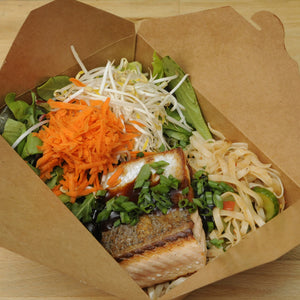 Grilled Salmon with Housemade Teriyaki and Charred Scallions