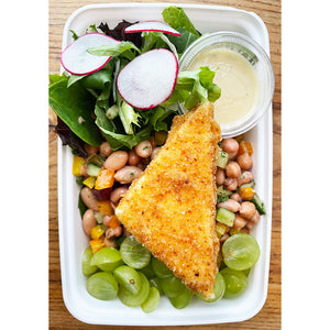 Golden Fried Cheese Salad