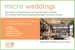 Micro Wedding Cocktail Package