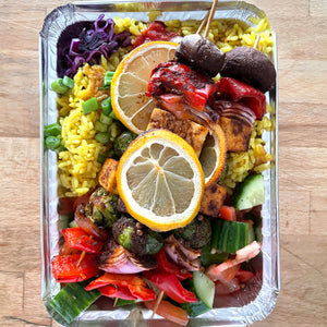 Chicken or Vegan souvlaki box - each